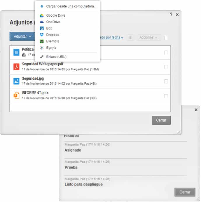 Control de datos de Smartsheet