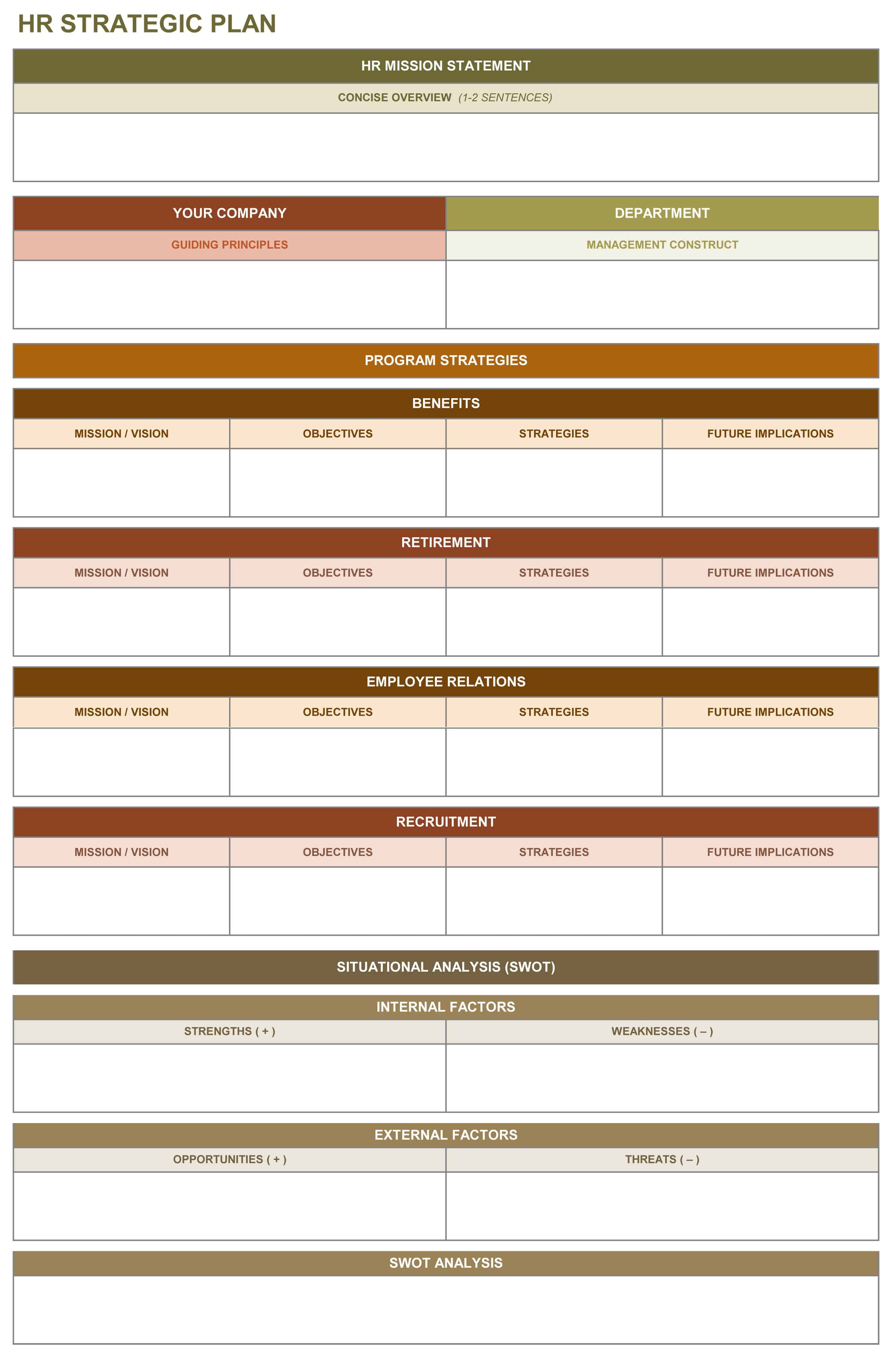 9 Free Strategic Planning Templates Smartsheet