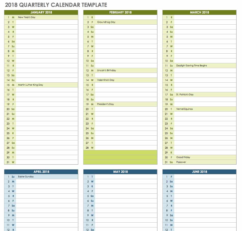 10 day calendar template