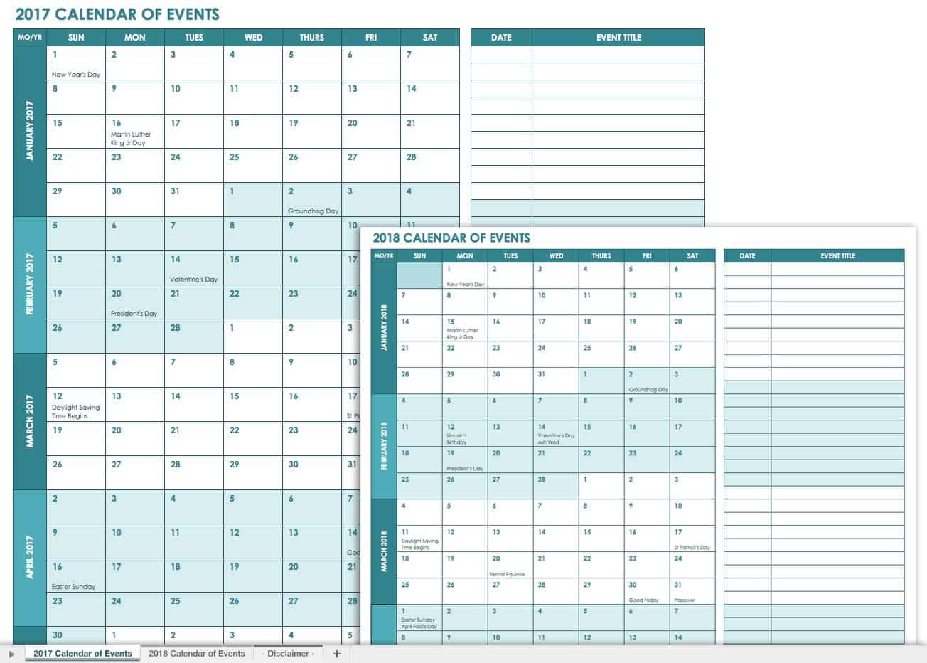 21 Free Event Planning Templates Smartsheet