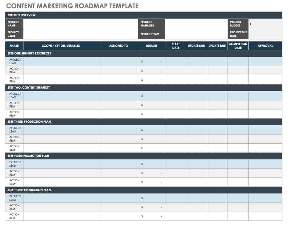 Free Content Strategy Templates Smartsheet