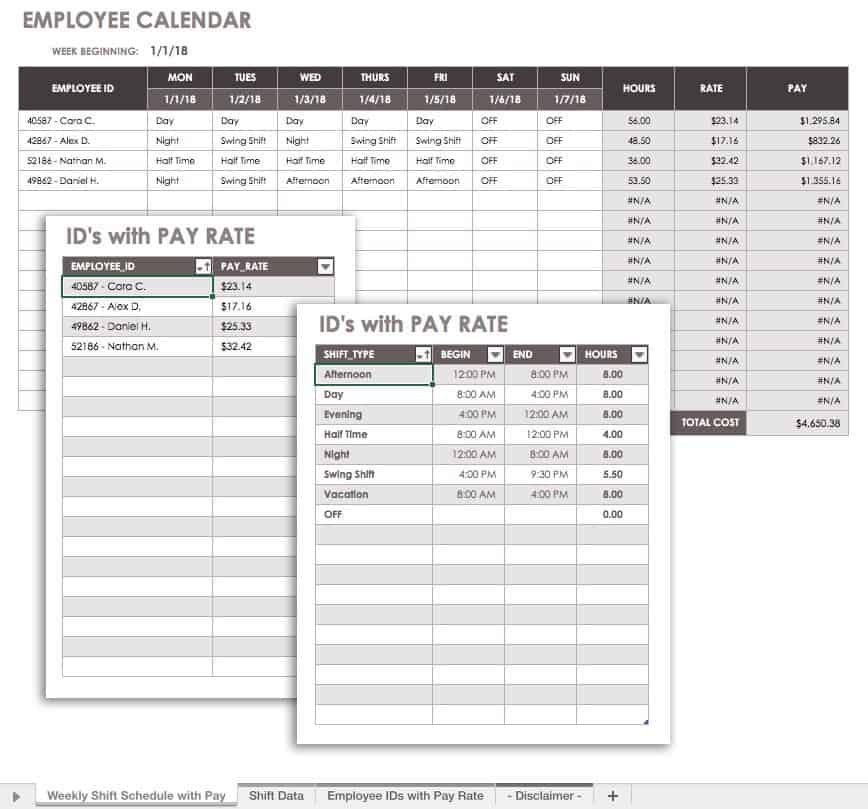 Free Excel Calendar Templates