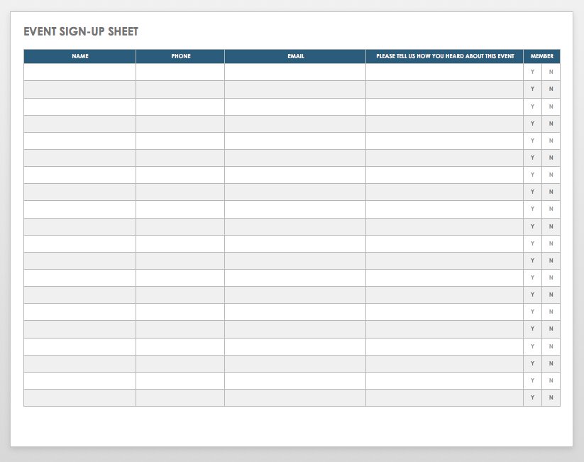 Wedding Rundown