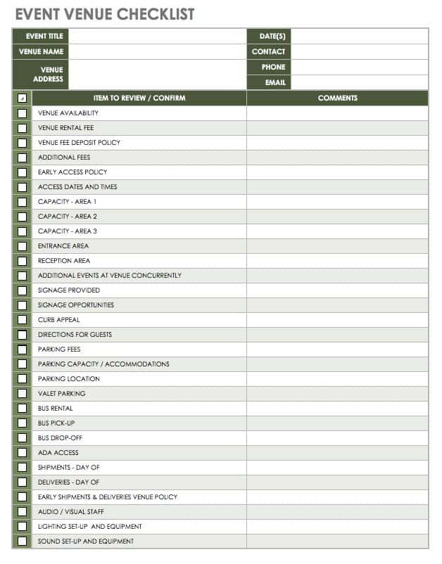 Free Event Space Business Plan Template