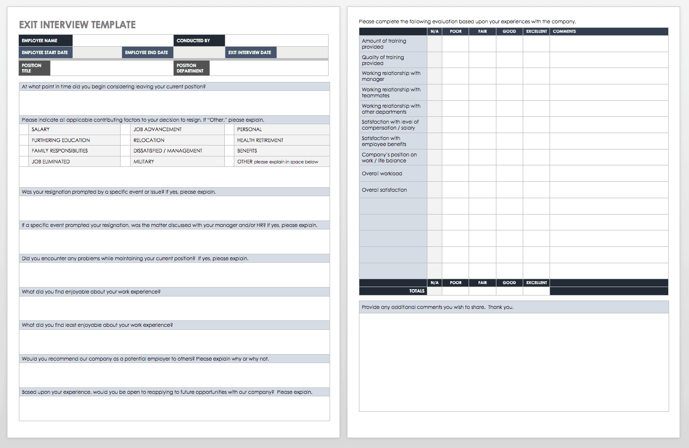 Interview Format Template