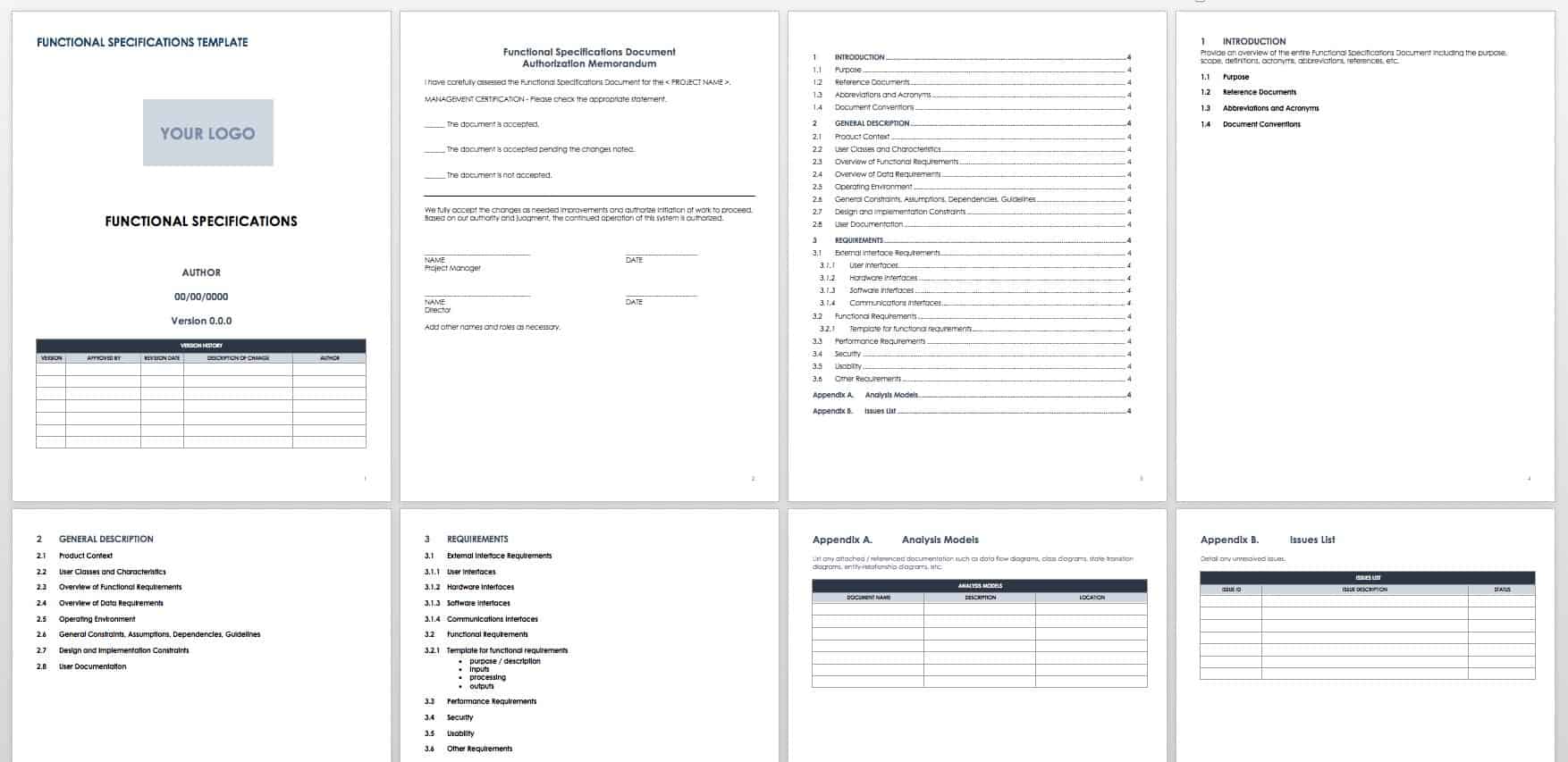 Modern Product Specification Template / So basically i am looking for