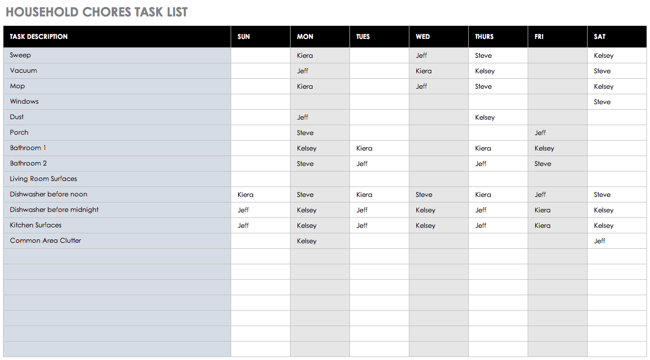 30+ Free Task and Checklist Templates | Smartsheet