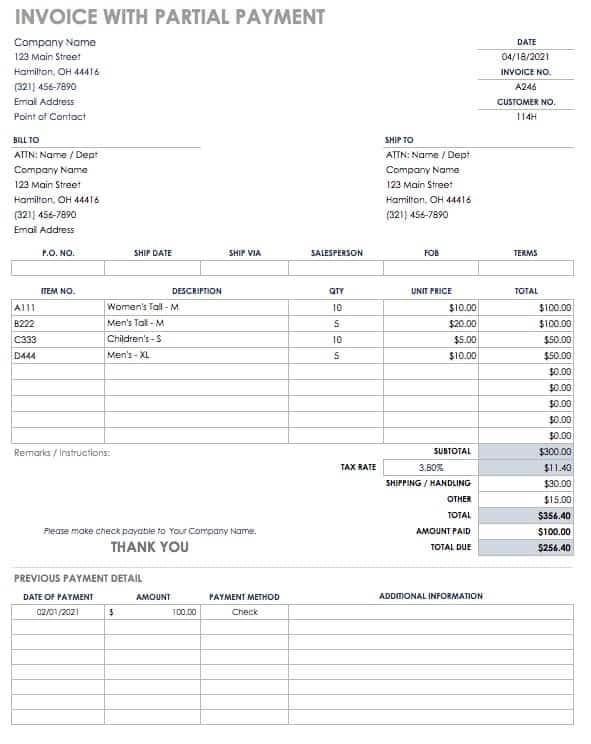 exclusive-invoice-template-payment-due-upon-receipt-awesome-receipt-templates