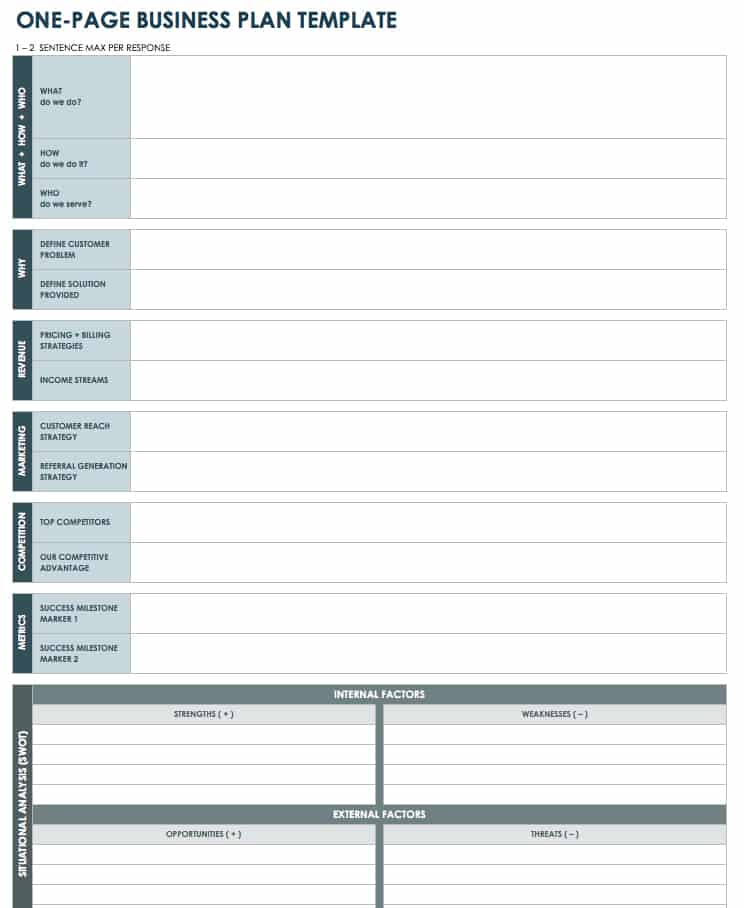 1 word business template page plan Plan Template Page 1 Business Pdf