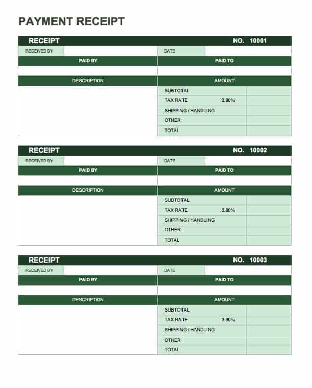 13 Free Business Receipt Templates Smartsheet