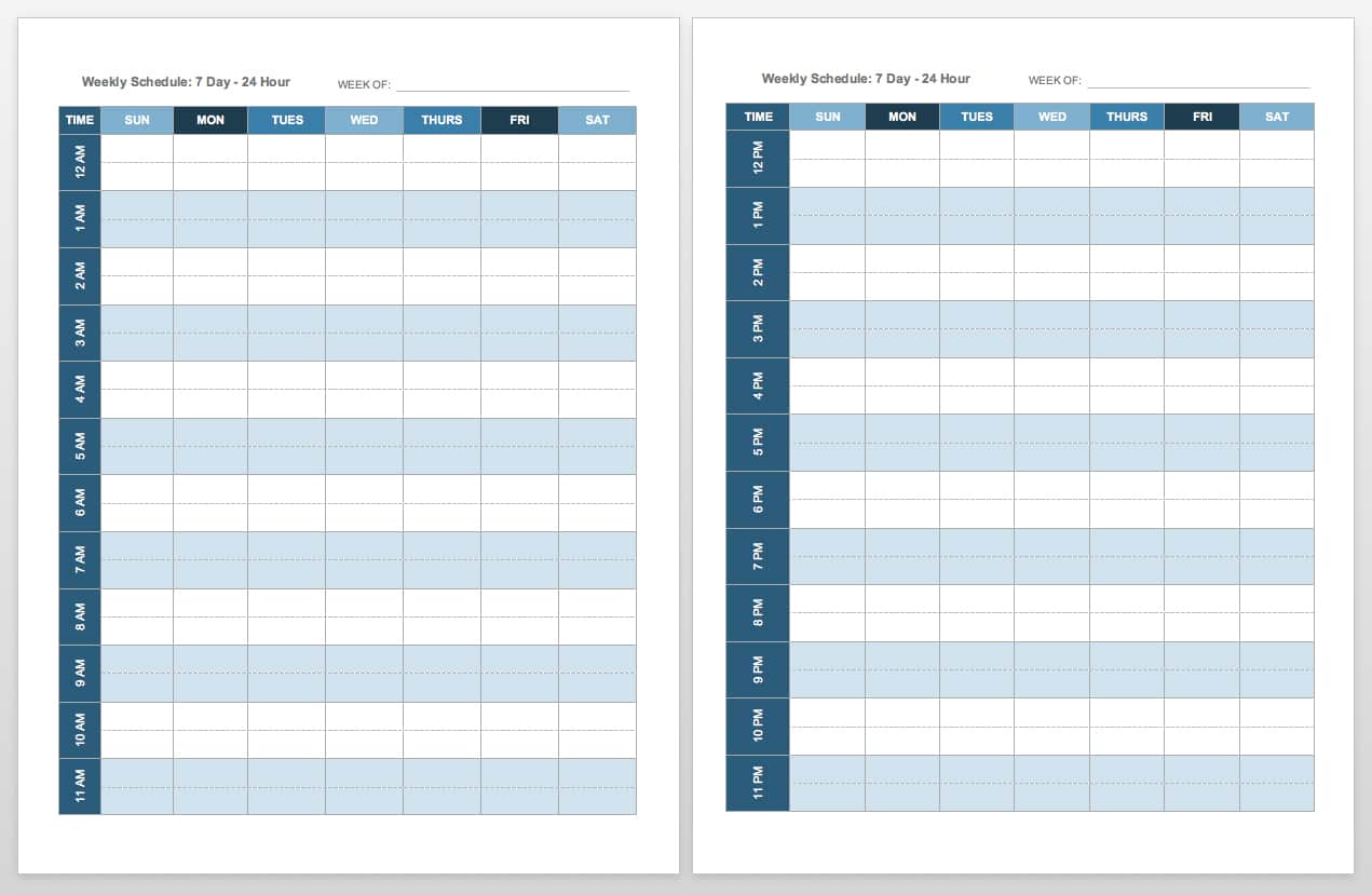 2018 monthly planner 2 pages per month template