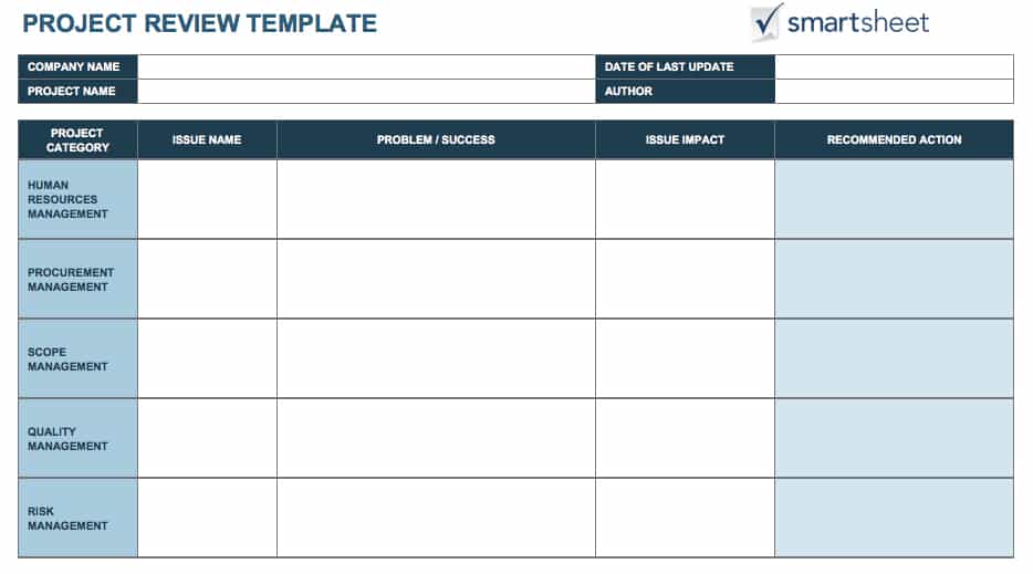 Project Review Template