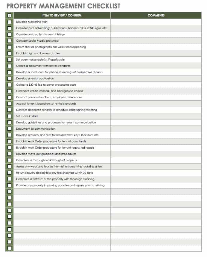 18 Free Property Management Templates Smartsheet