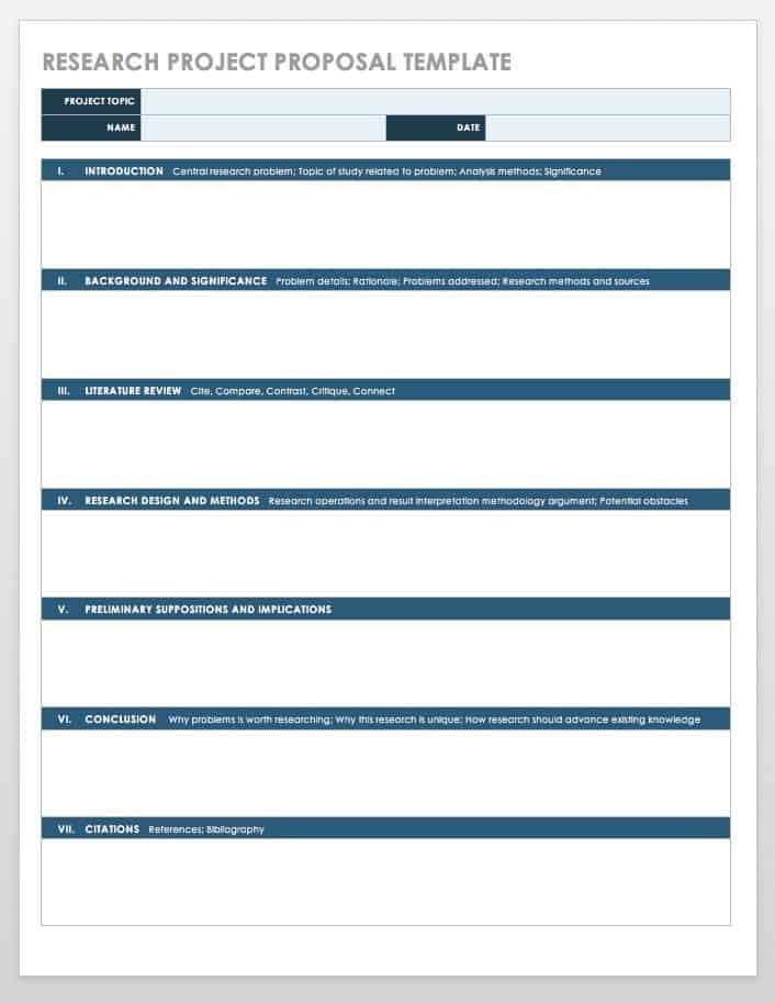 Research Project Template Word