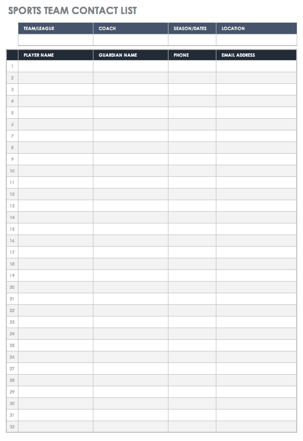 free-contact-list-templates-smartsheet