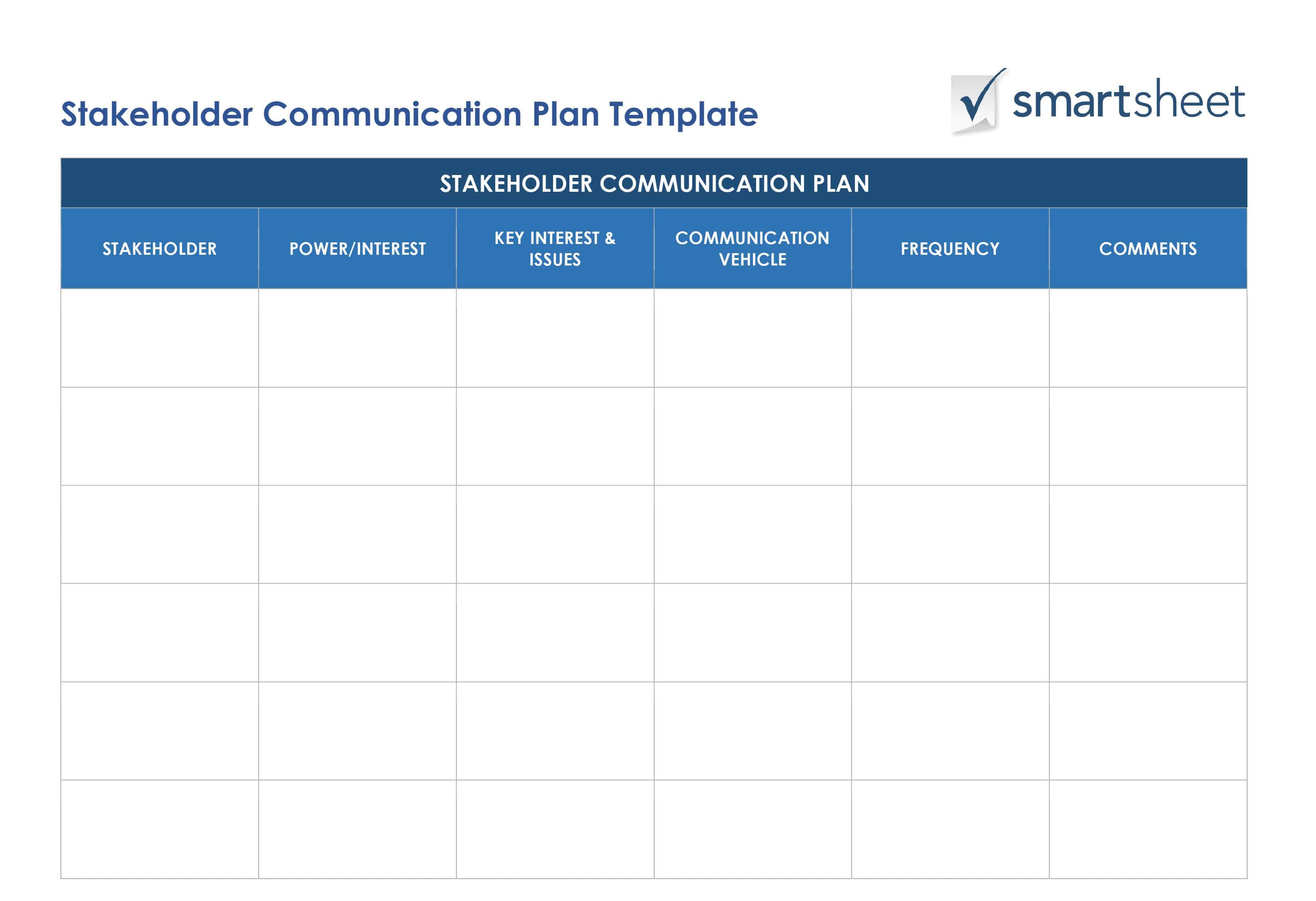 Ic Stakeholder Communications Plan Word Jpg