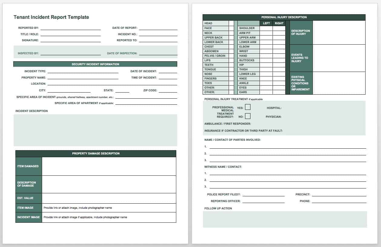 IC Tenant Incident Report