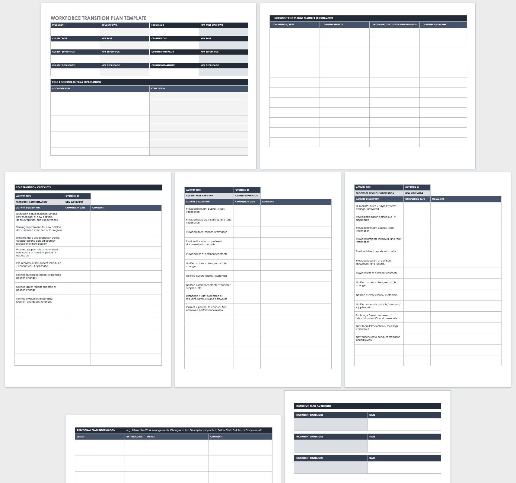 Workforce Transition Plan Template