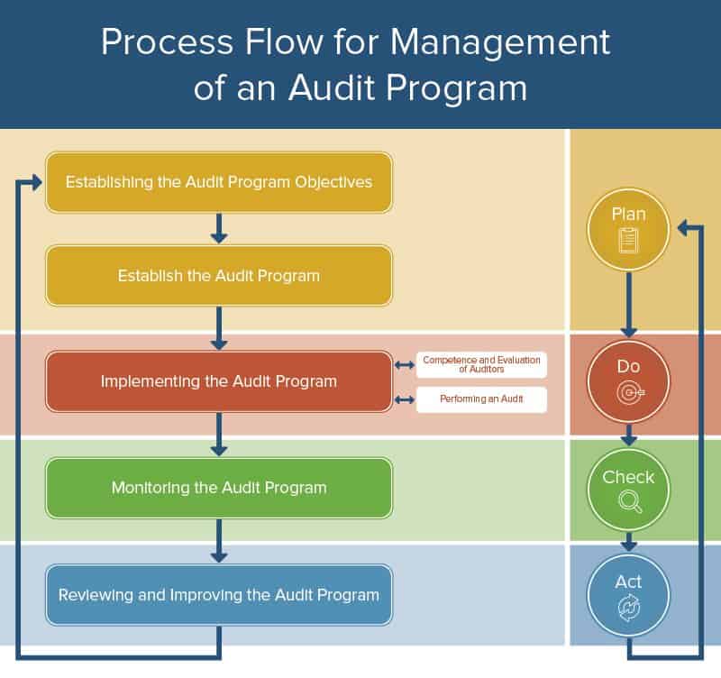 IC process flow for management of audit