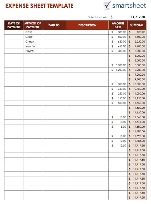 simple income and expenditure template excel