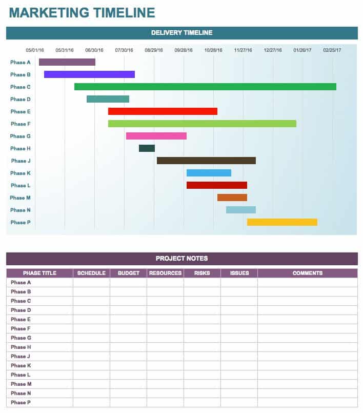 Free Marketing Timeline Tips and Templates - Smartsheet