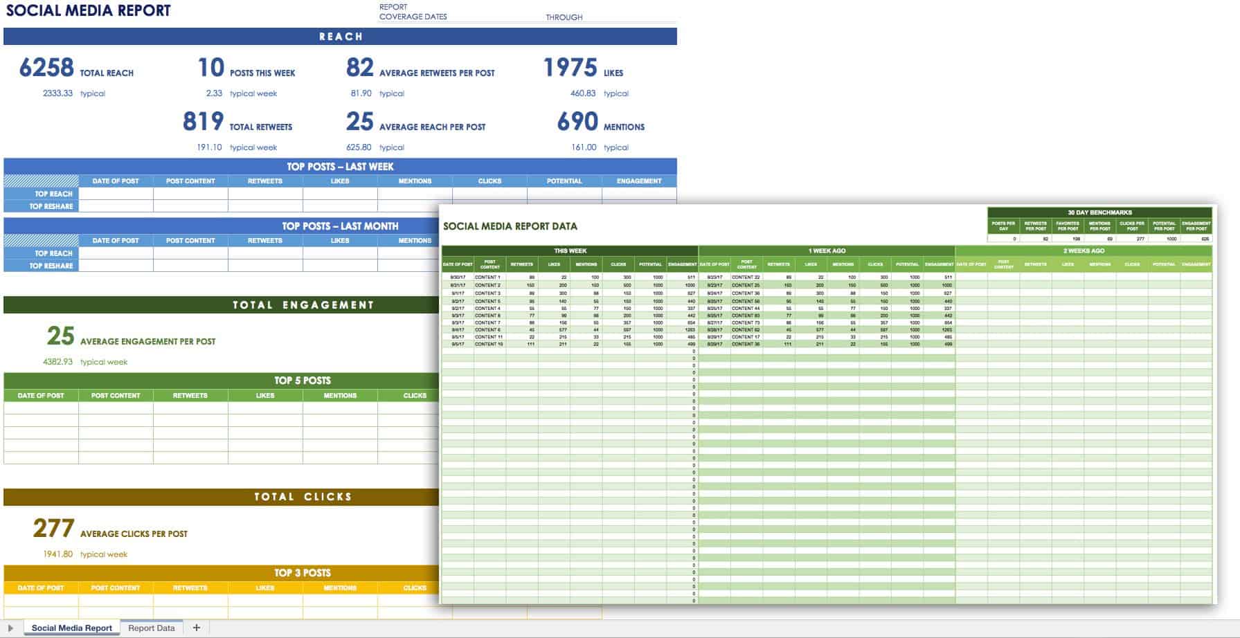 12 Free Social Media Templates - Smartsheet