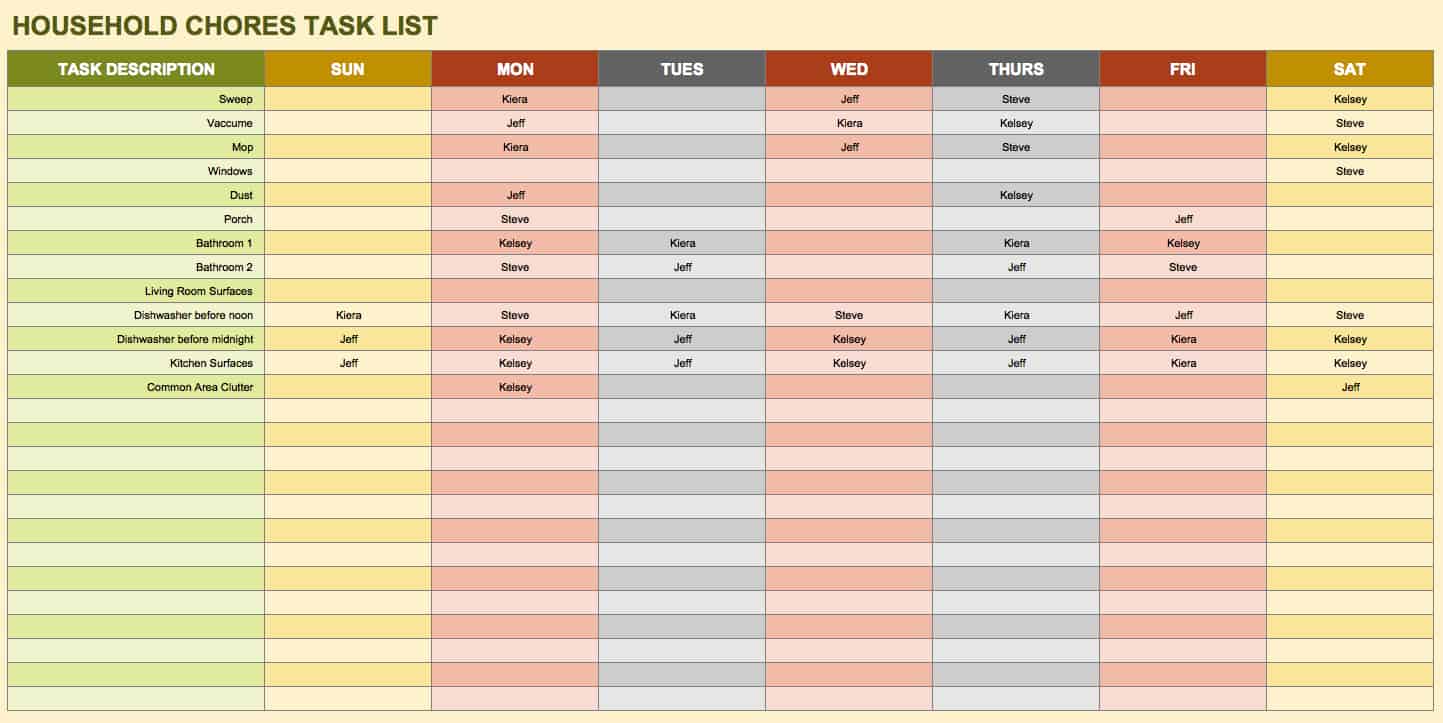 Free To Do List Templates in Excel | to do list template excel
