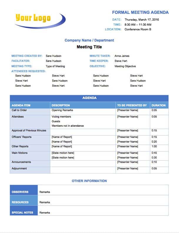 Meeting Sign In Sheet Template Microsoft Word