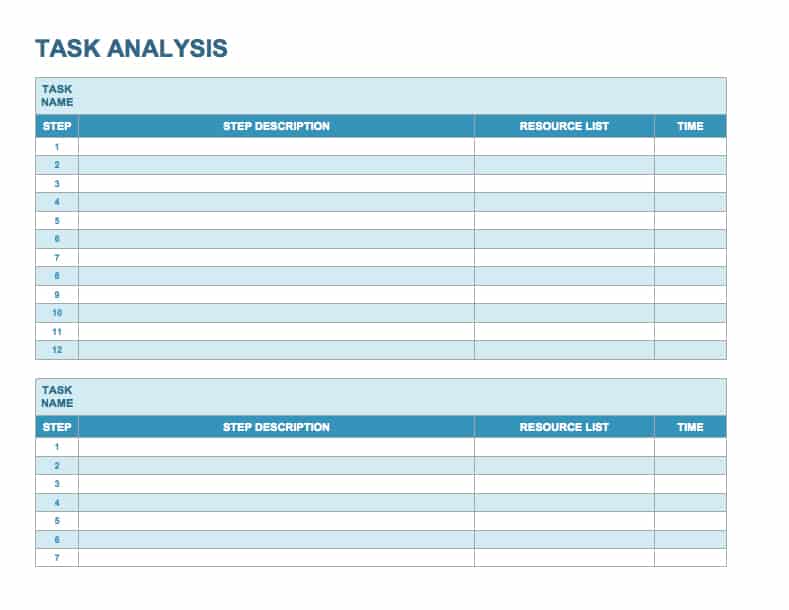 15 Free Task List Templates - Smartsheet