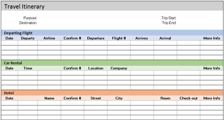 TravelItinerary