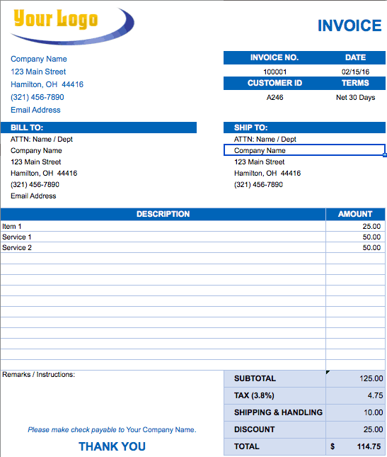 Download Mobile Billing Format  rabitah.net