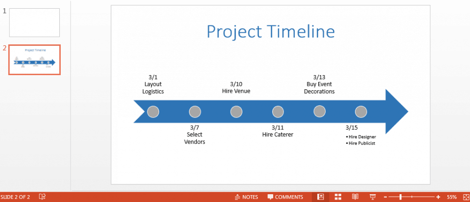 Free PowerPoint Timeline Template