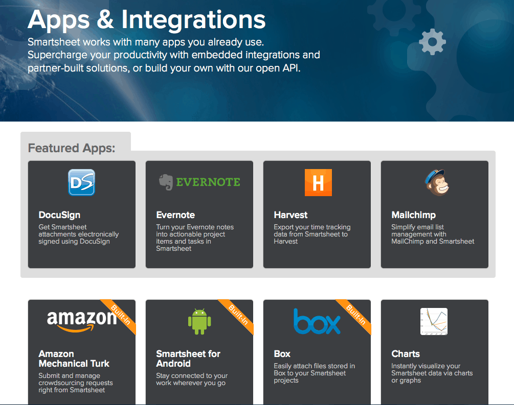 Smartsheet App Gallery