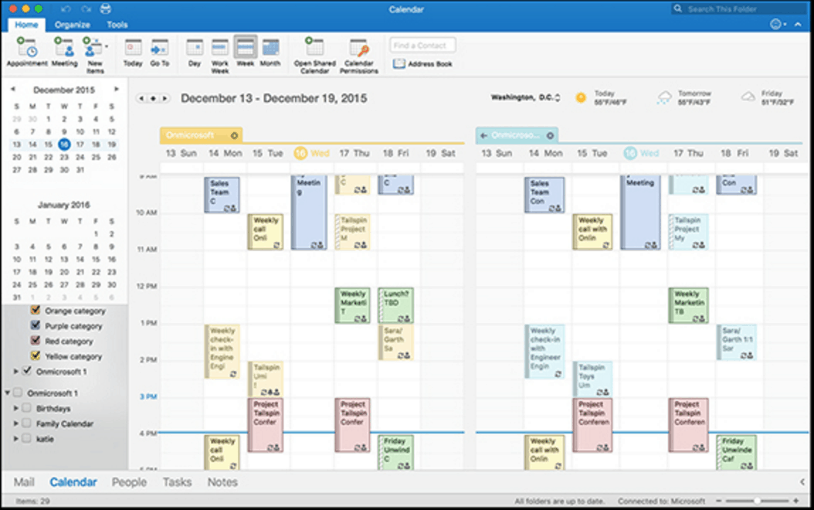 access shared calendar in microsoft outlook for mac