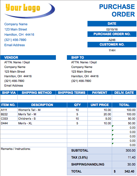 Purchase Order  -  11