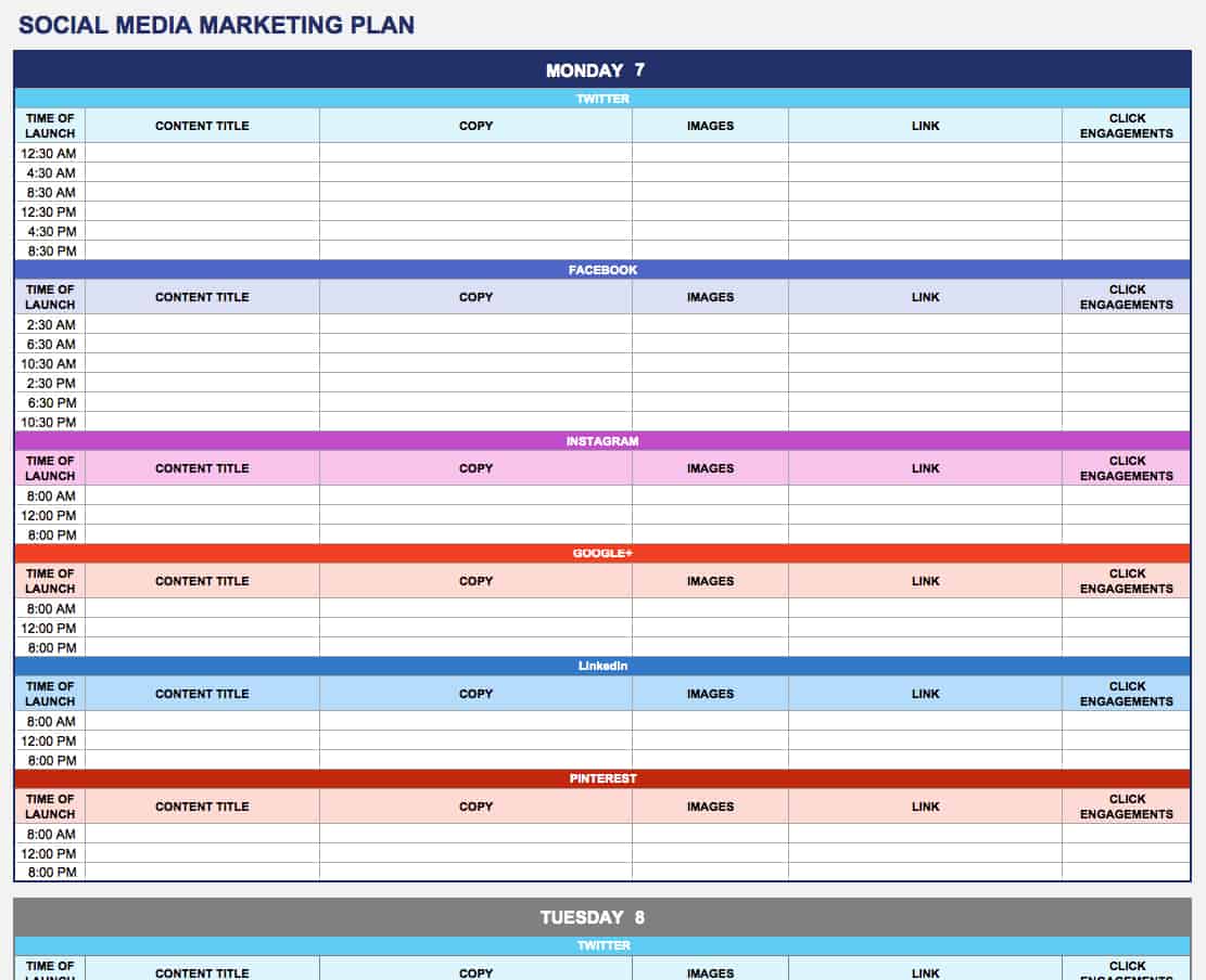 Free Marketing Plan Template Excel Wigynyqiqih web fc2