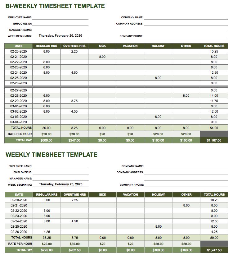 17 Free Timesheet And Time Card Templates Smartsheet 17 Free Timesheet And Time Card Templates Smartsheet