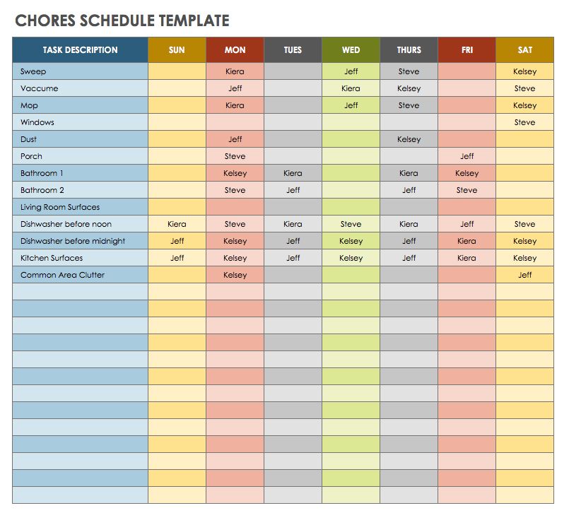 excel time management template