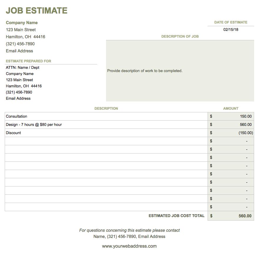 modele facture google sheet