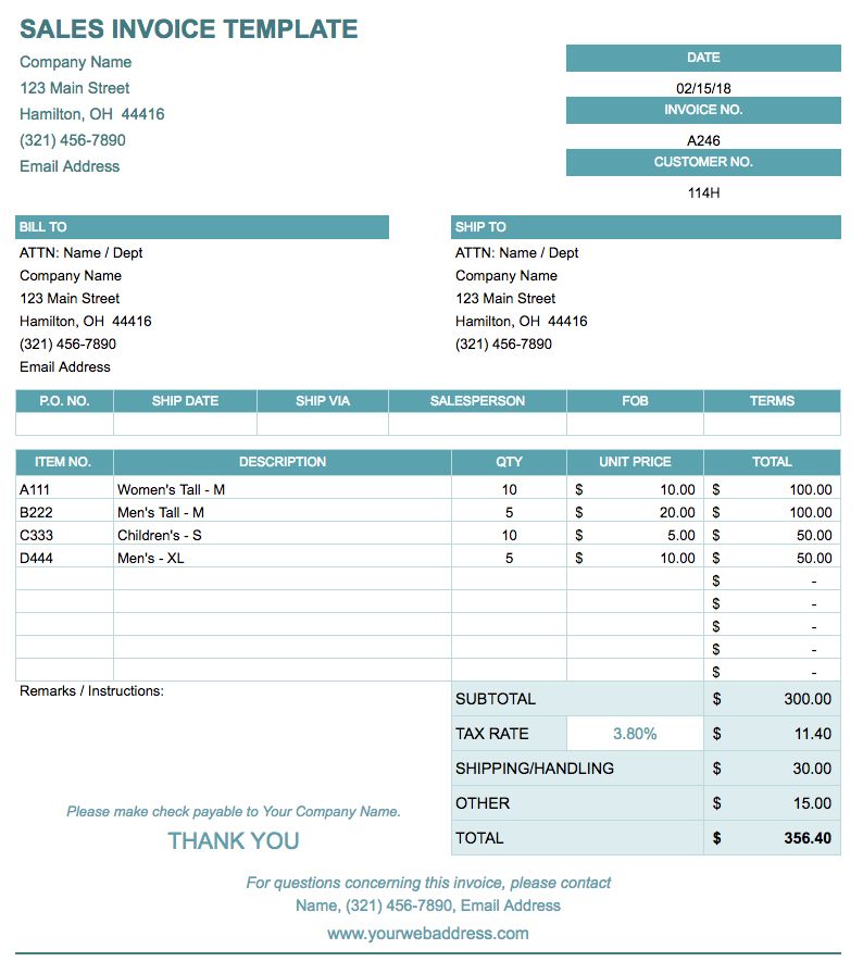 Free Google Docs Invoice Templates Smartsheet Free Google Docs Invoice Templates Smartsheet
