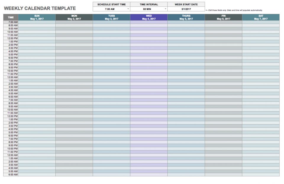 Free Google Calendar Templates Smartsheet