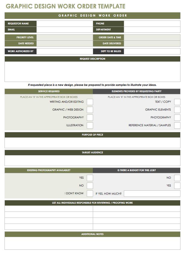 15 Free Work Order Templates  Smartsheet