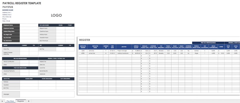 excel payroll template free