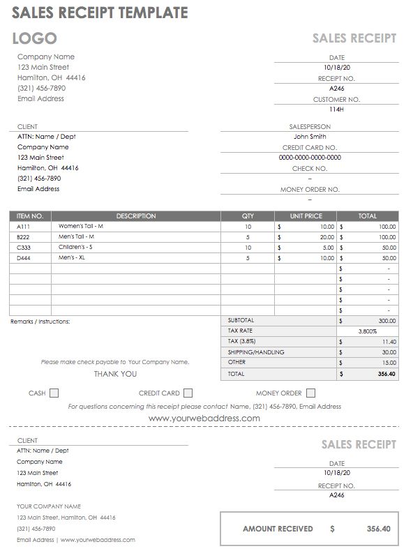 12 Free Payment Templates | Smartsheet