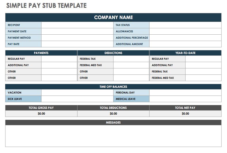 Free Pay Stub Templates Smartsheet Free Pay Stub Templates Smartsheet