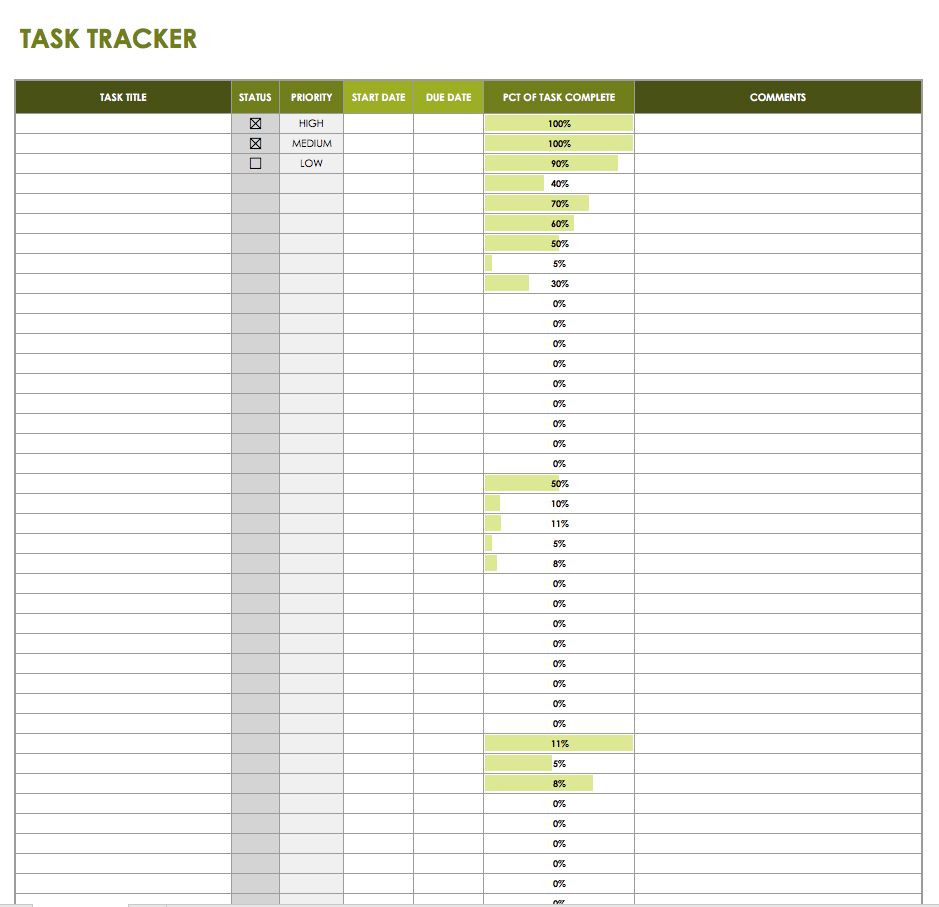 excel time management template