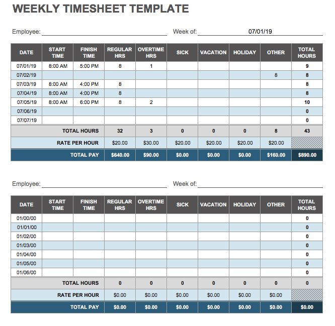 excel time sheet