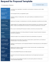 Request for Proposal Template