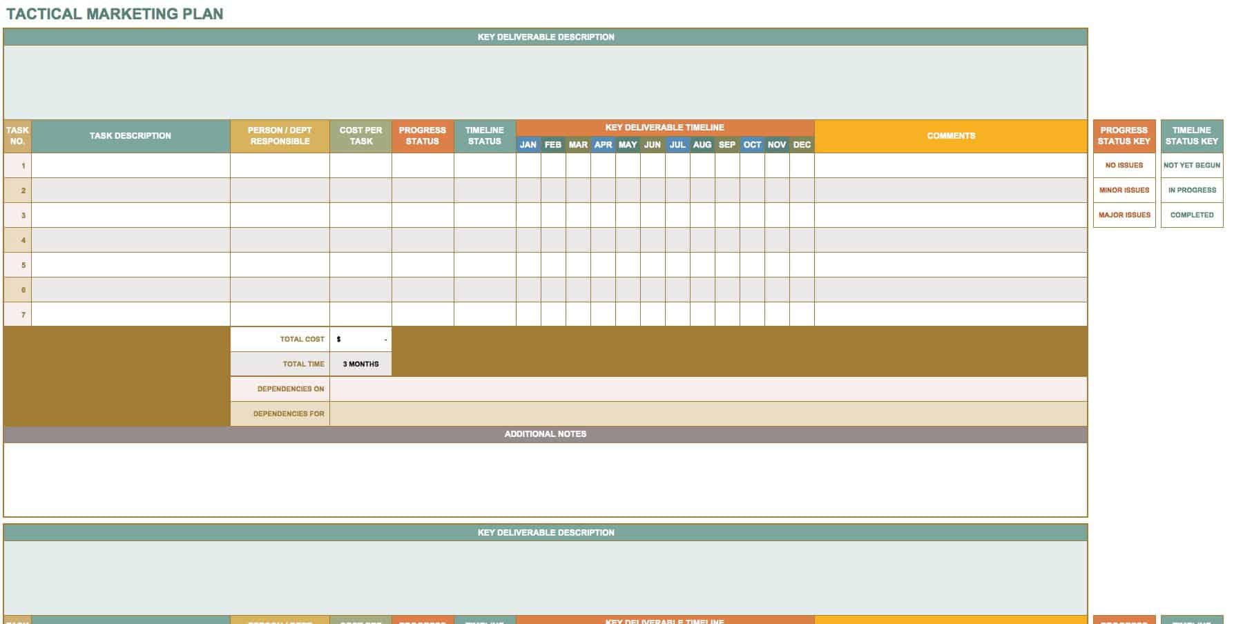 Free Marketing Plan Templates for Excel - Smartsheet