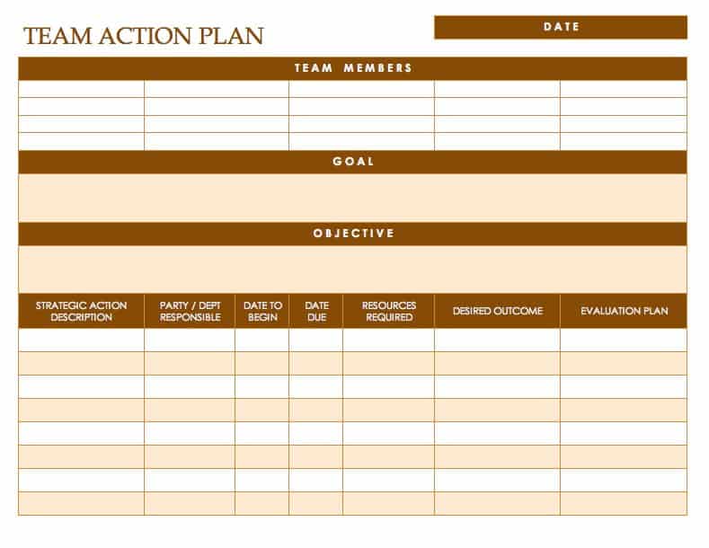 Team Development Plan Template